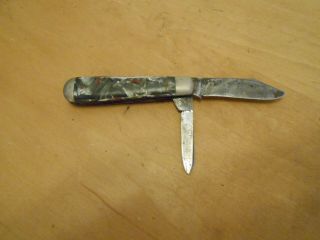 Vintage Schrade Cut Co Folding Pocket Knife 2 - Blade,  Pearl Handle
