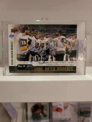 Marc - Andre Fleury Autographed Game Dated Moments 2 Of 10 Upper Deck Buy Backs
