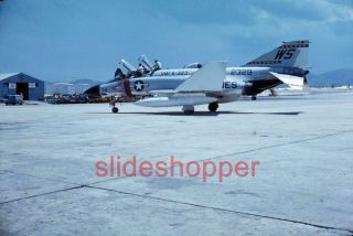 Slide Photo 1968 Vietnam War Phan Rang Air Base Mcdonnell Douglas F - 4 Phantom Ii