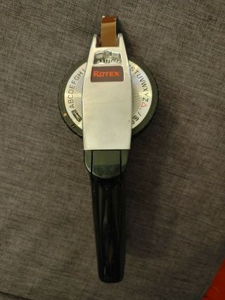 Vintage Rotex Label Maker With Tape For 3/8 " And 1/2 "