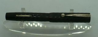 Antique Black Chased Hard Rubber Sheaffer Lever Fill Fountain Pen