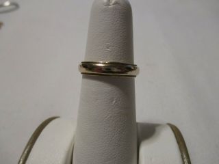 Vintage Gold Filled Wedding Band Ring - Size 6