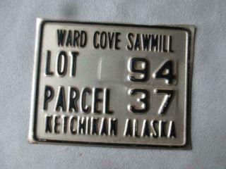 Vintage Ward Cove Sawmill Parcel Tag - Ketchikan Alaska