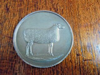 Birmingham Silver Agricultural Medal Best Exhibit Leicester Sheep 1938 Peebles