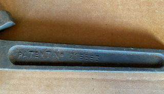 Vintage THURLEY GRIP - ALL No.  2 ADJUSTABLE WRENCH 3