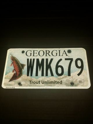 Georgia Trout Unlimited License Plate