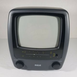 Vintage RCA Portable TV Model 16 - 3001 Black & White 5 inch TV - Very Good 3