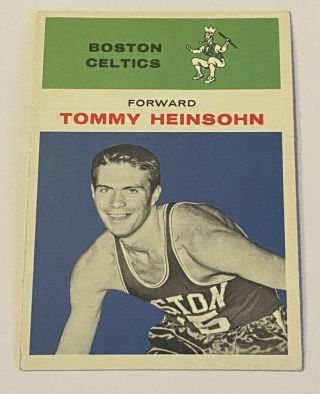 1961 Fleer 19 Tommy Heinsohn Celtics