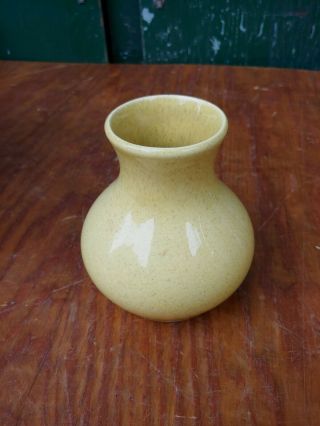 Red Wing Vintage Speckled Yellow Small Vase No M1550
