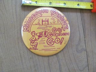 Vintage University Of Mn Gophers Football Pin Button Minnesota