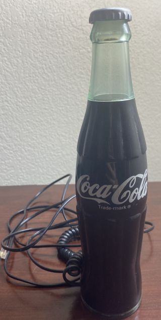 Coca Cola Coke Bottle Telephone With Wall Mount Bracket Vintage Corded