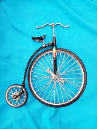 Penny Farthing Miniature Model Decor Black High Wheel Bicycle Desktop