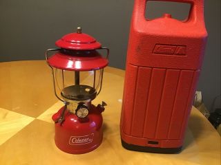 Vintage Coleman Lantern Model 200a With Coleman Carrying Case