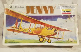 Vintage Lindberg Curtiss Jn4d Jenny 1:48 Model Airplane Kit 2317