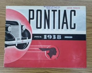 1938 Pontiac Six Sales Folder (french)