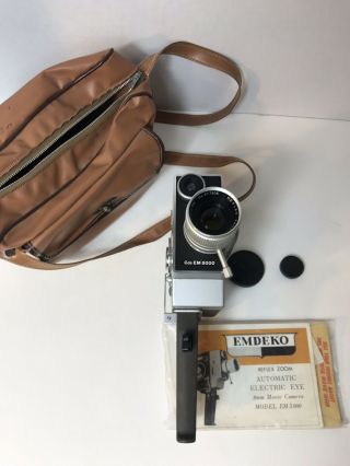 Vintage Emdeko Reflex Zoom Movie Camera Em 5000 8mm