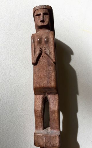 Antique Hand Carved Wood Walking Stick - Circa 1908 - Panama Canal