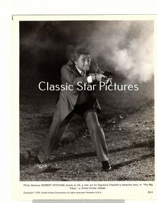 P428 Robert Mitchum The Big Sleep 1978 8 X 10 Vintage Photo