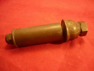 Vintage Brass Steam Whistle 1 " Tub 4 - 1/2 " Tall Unmarked Steampunk?