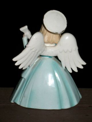 VTG - Shafford GIRL ANGEL IN BLUE FIGURINE Ceramic Xmas Figure - JAPAN 2