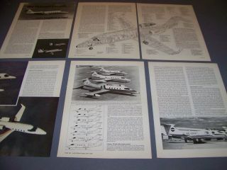 Vintage.  Gates Learjet/ Lear Jet Longhorn 50.  3 - Views/cutaway.  Rare (484a)