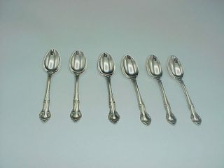 Set Of 6 Demi Spoon In The English Gadroon Pattern By Gorham No Mono