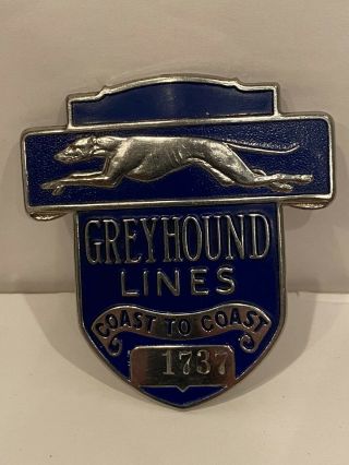Greyhound Bus Line - Dog Logo - Blue Hat Pin - -