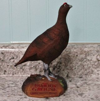 Vintage The Famous Grouse Scotch Whisky Pub Bar Promotional Bird Figure Statue