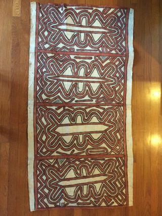 Tapa Cloth From Papua Guinea 58” X 29.  5”