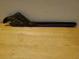 Vintage The Robert Wrench Co.  N.  Y.  Spring Loaded Adjustable Pipe Wrench