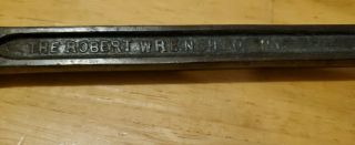 Vintage The Robert Wrench Co.  N.  Y.  Spring Loaded Adjustable Pipe Wrench 3