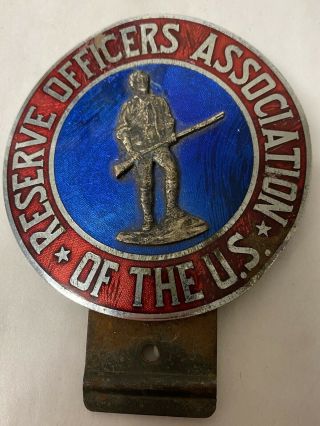 Vintage Reserve Officers Association Of U.  S.  Roa License Plate Topper