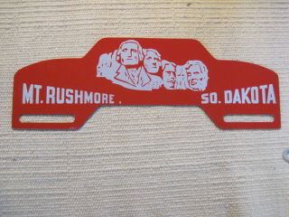 Mt.  Rushmore So.  Dakota License Plate Topper.  Flat Aluminum.