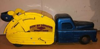 Vintage Structo Utility Dump Truck Complete With All Paint & Parts