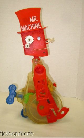 Vintage Ideal Mr Machine Wind - Up Robot Toy Key Wind Walker