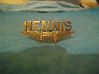 Vintage Hennis Freight Lines Driver Hat Badge Rare