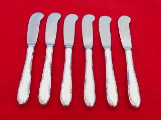 Set Of 6 Towle Sterling Silver Madeira Butter Spreaders Px - 18