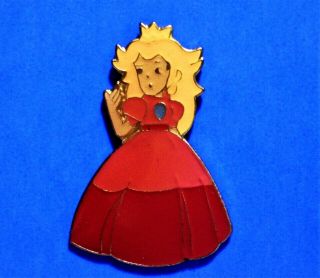 Nintendo Mario Bros - Princess Peach - Toadstool - Vintage 1988 Video Game Pin