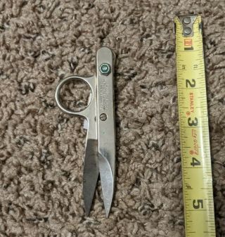 Vintage Gold Seal Nickel Plated Ball Bearing Scissors Snips St.  Pete Fl.  No.  104