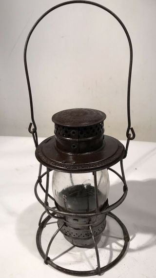 Vintage Adams & Westlake,  Adlake Reliable Railroad Lantern W/clear Globe 1913