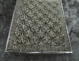 Antique Chinese Silver Filigree Card Case c1900 3