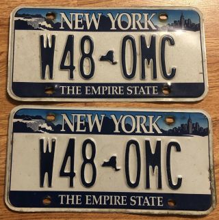 Expired York License Plate Pair (liberty Base Remake)