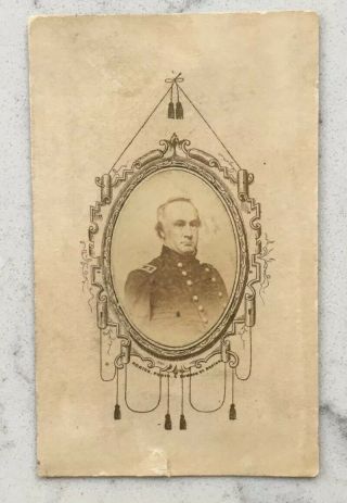 Antique Cdv Photograph Union General Henry Halleck Civil War Horton