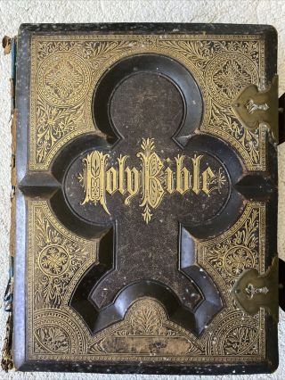 The Holy Bible - Antique 1876 Old And Testaments