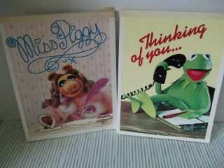 Vtg 1977,  1980 Hallmark Muppets Kermit And Miss Piggy Stationary,  50,  Sheets