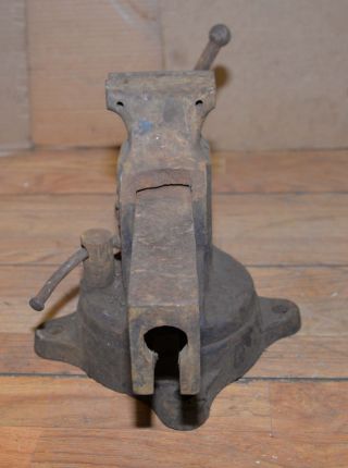 Craftsman 5162 antique blacksmith vise Rock Island Mfg collectible parts repair 2