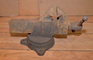 Craftsman 5162 antique blacksmith vise Rock Island Mfg collectible parts repair 3