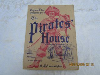Vintage Menu The Pirates 