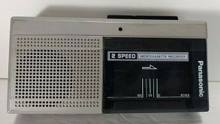 Vintage Panasonic 2 Speed Microcassette Voice Recorder Rn - 108 Recording Tape