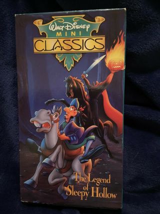 The Legend Of Sleepy Hollow Vhs Walt Disney Mini Classics Headless Horseman Vtg